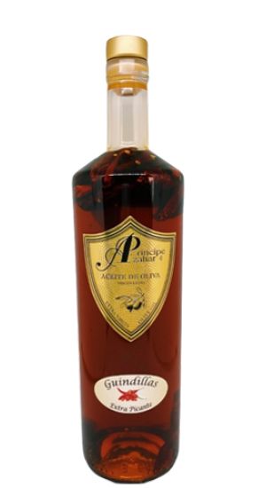 Aceite de oliva con guindilla y pimienta Aceite de oliva con guindilla y pimienta